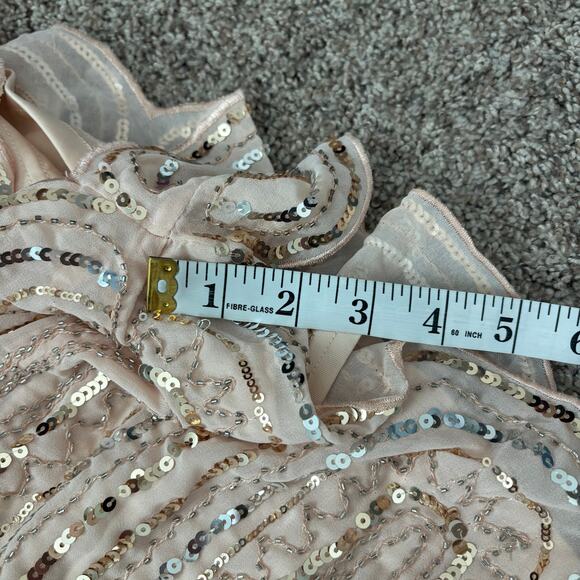 Pink Sequined Off the Shoulder Romper Sabrina Carpenter Taylor Swift Sparkly S - Picture 10 of 11